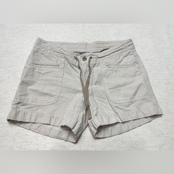The North Face Pants - The North Face Women’s Tan Khaki Shorts 8  Linen Cotton Blend Outdoor Hiking